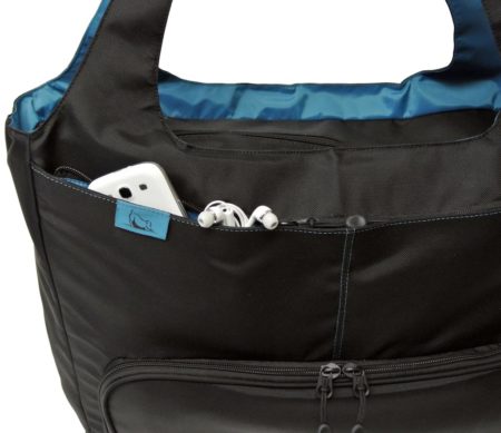 Front view of the HD110 Onyx HotDog Yoga Tote
