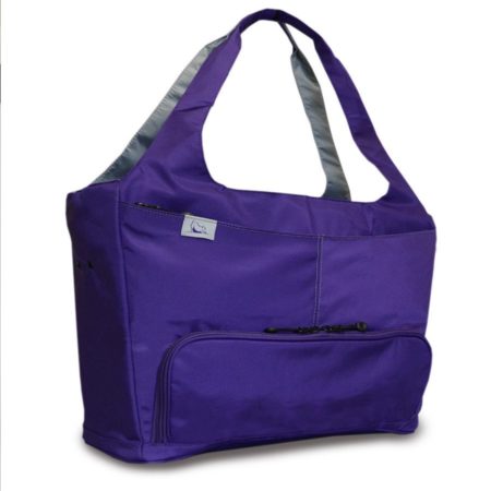 Front angled view of the HD115 Amethyst HotDog Yoga Tote