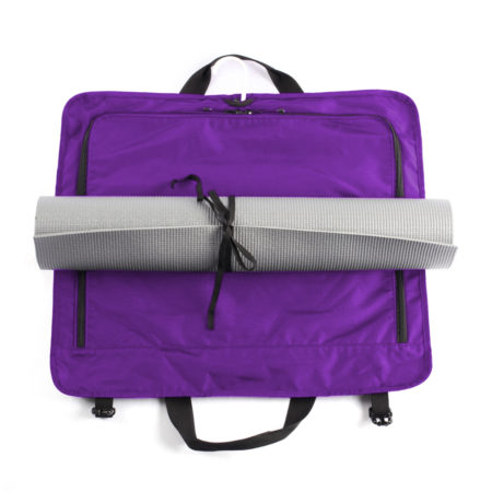 Open view of the amethyst roll pack by HotDog Yoga. item number HD105
